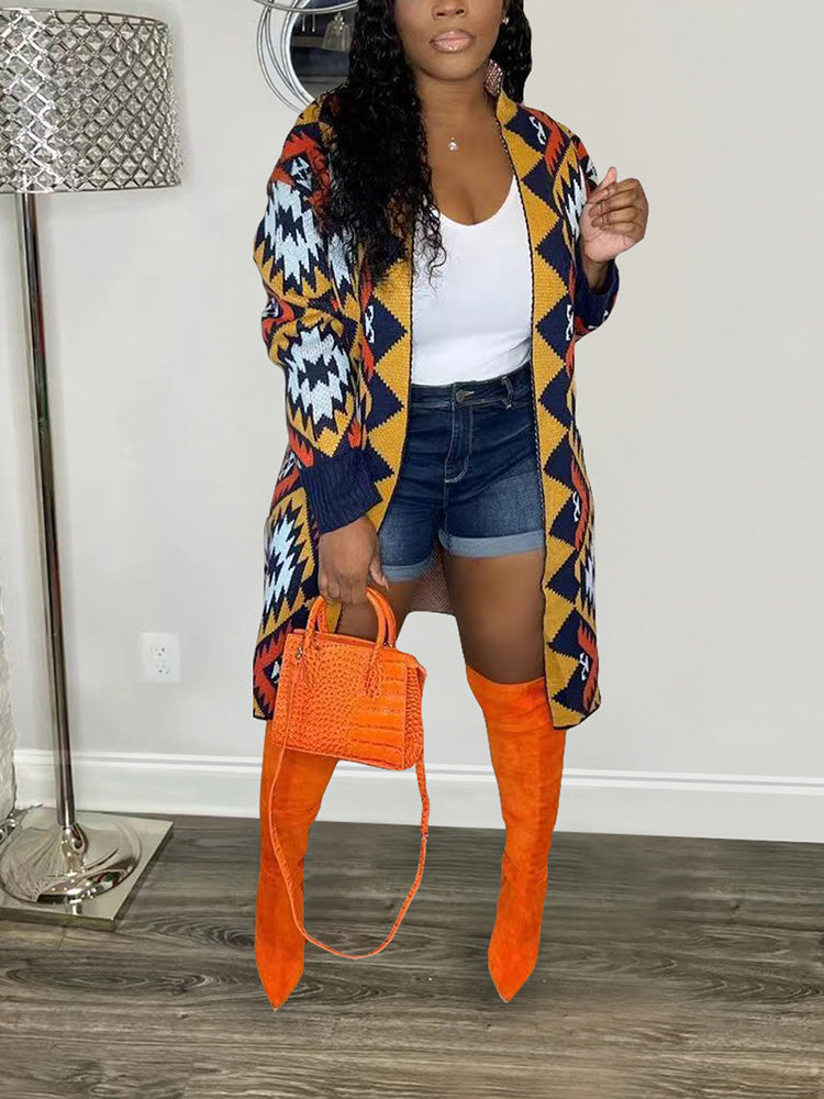 Knitted Geometric Cardigans