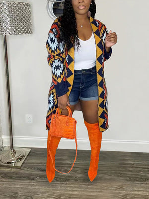 Knitted Geometric Cardigans