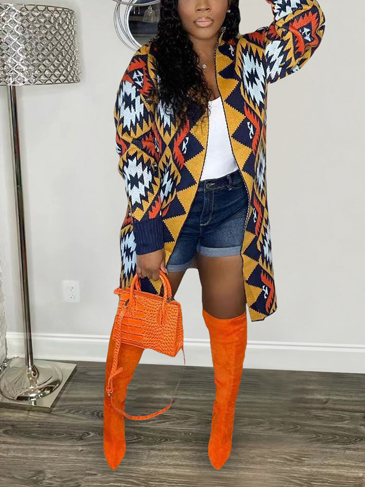 Knitted Geometric Cardigans