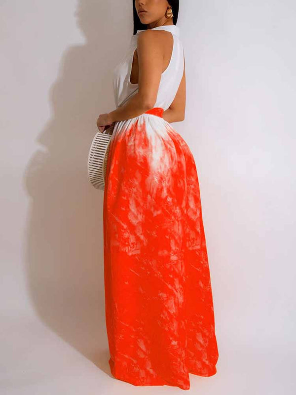 Sleeveless Ombre Jumpsuits