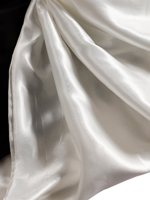 Bow Satin Off Shoulder Dresses