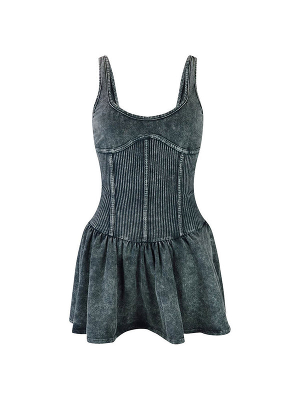 Wash Corset Tank Dresses