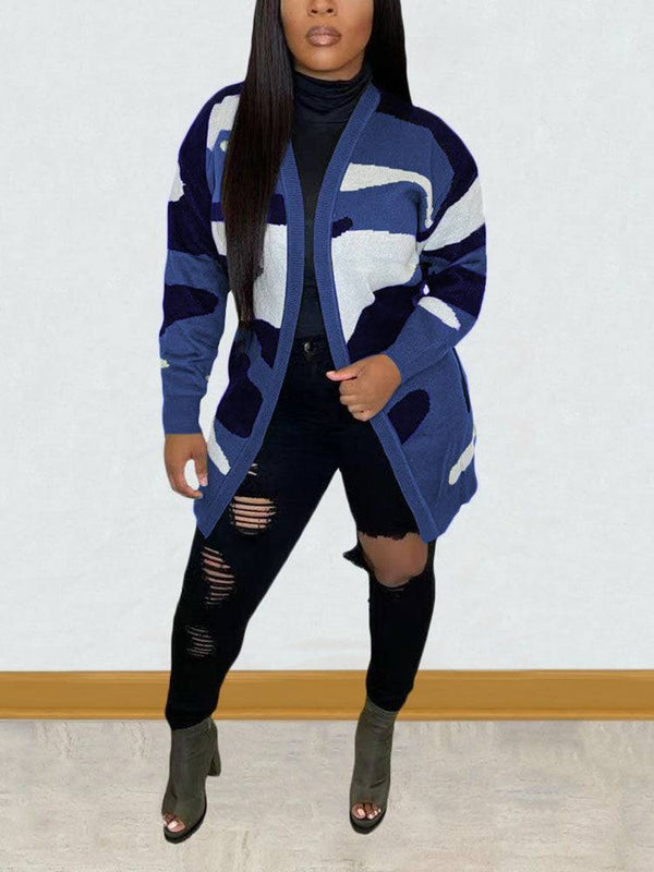 Camouflage Print Cardigans