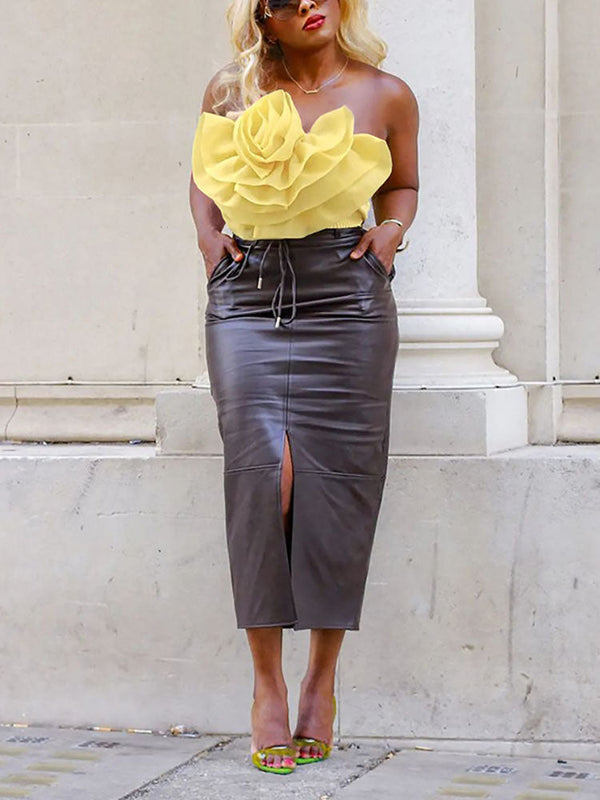 Floral Tube Crop Tops