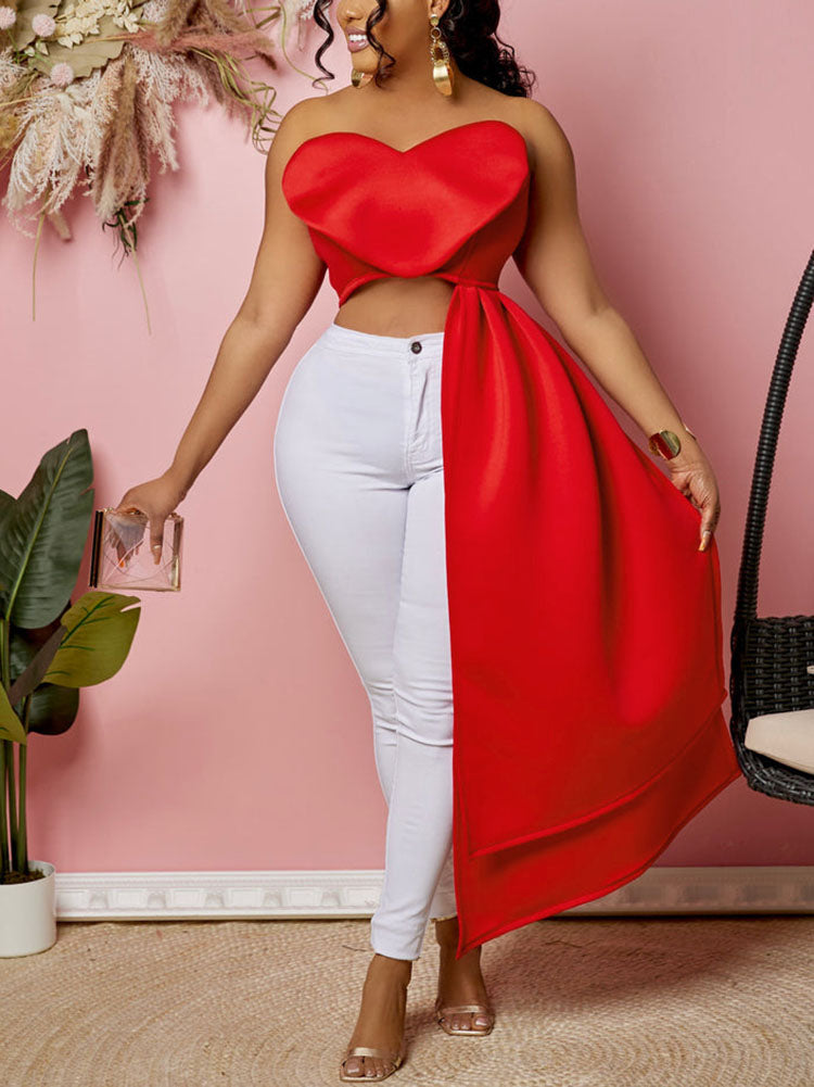 Sweet Heart Tube Tops