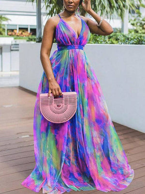 Gauze Tie Dye Cami Dresses