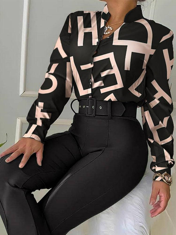 Floral Shirt Flared Pants Set