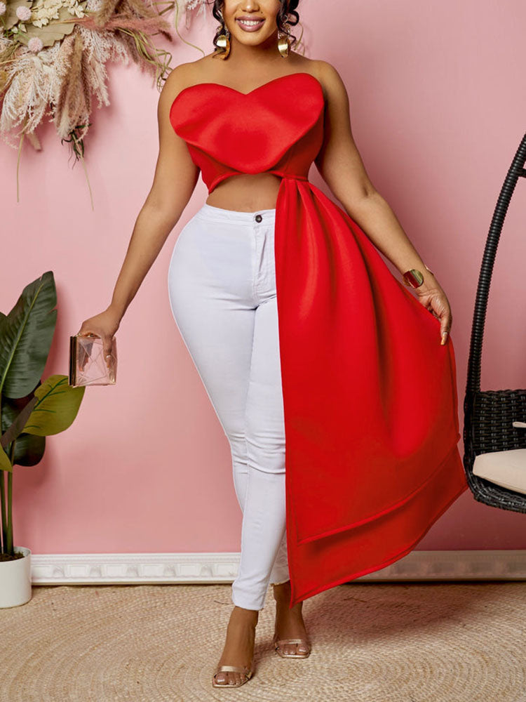 Sweet Heart Tube Tops