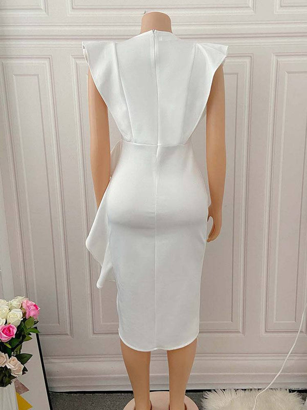 Asymmetrical Solid Evening Dresses