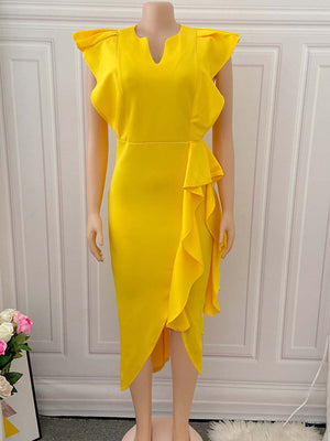 Asymmetrical Solid Evening Dresses