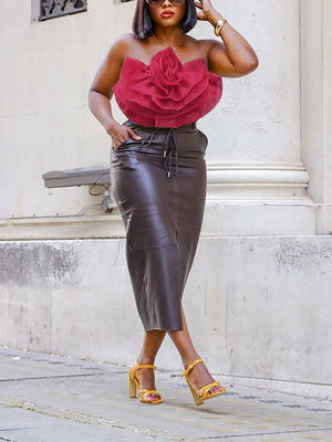 Floral Tube Crop Tops