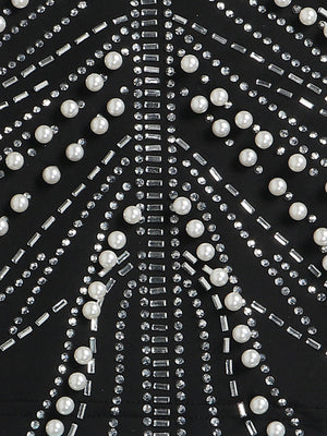 Feather Pearl Rhinestone Dresses
