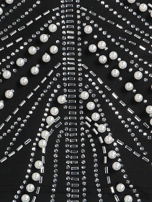 Feather Pearl Rhinestone Dresses