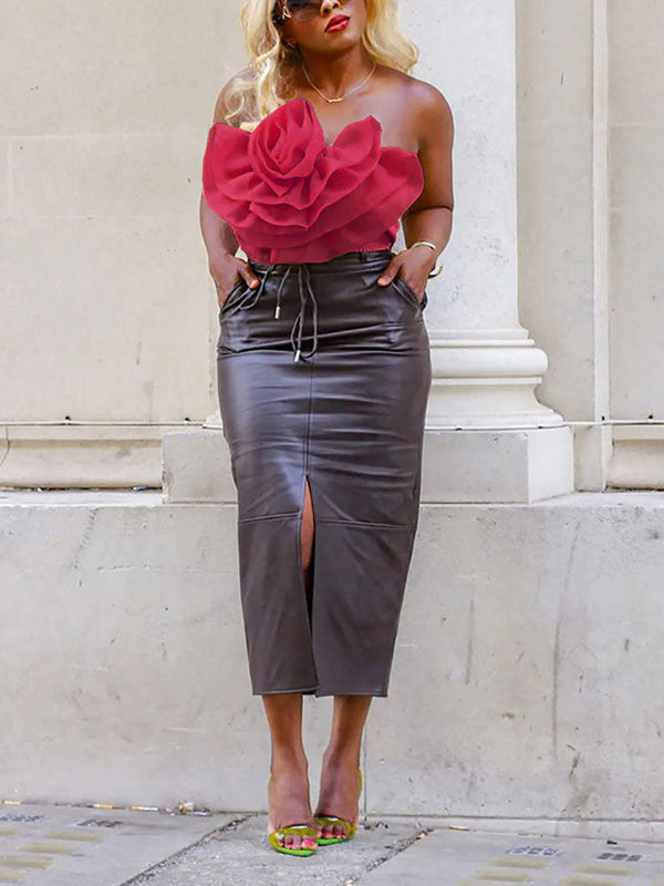 Floral Tube Crop Tops