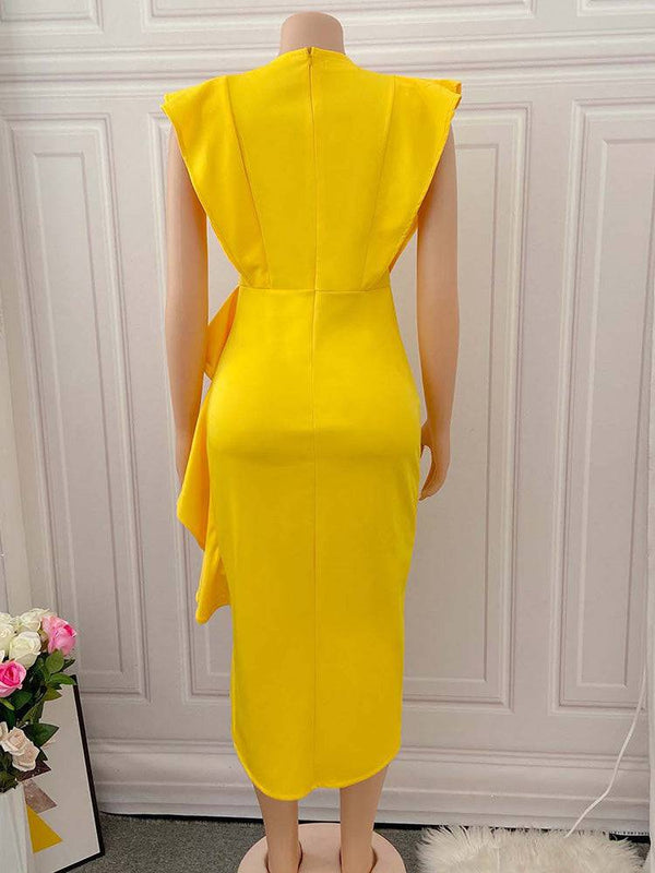 Asymmetrical Solid Evening Dresses