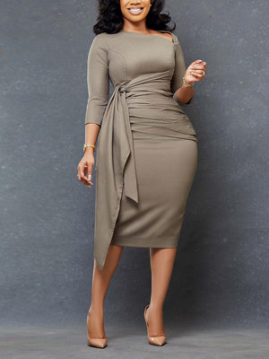 Ruched Midi Dresses