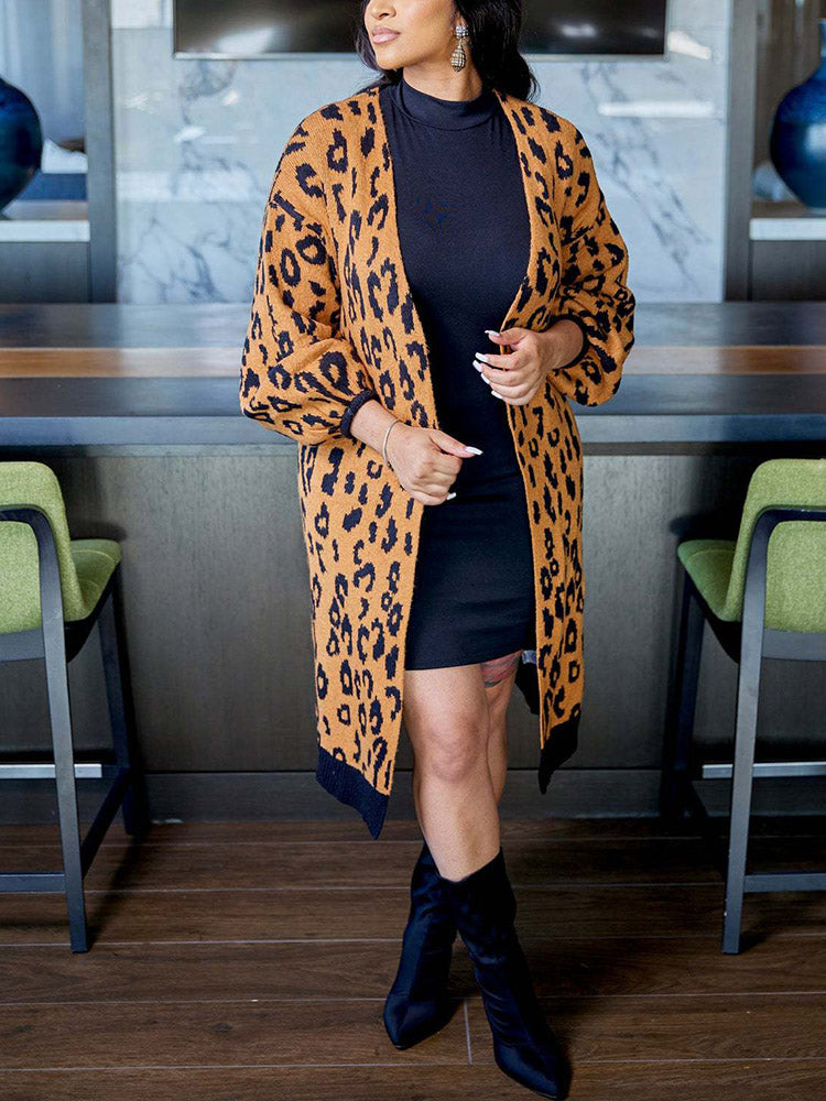 Leopard Knit Cardigans