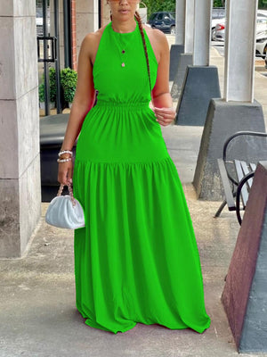 Halter Backless Maxi Dresses