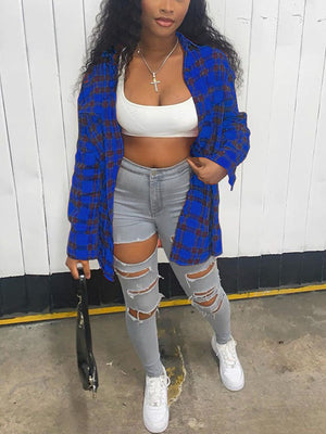 Casual Plaid Printed Shirts