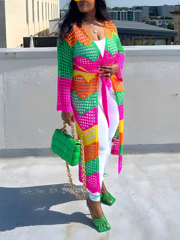 Vibrant Crochet Cover Up Cardigans