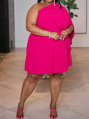 One Shoulder Asymmetrical Dresses