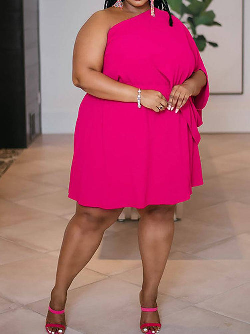 One Shoulder Asymmetrical Dresses