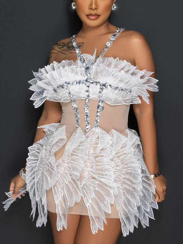 Fairy Mesh Rhinestone Dresses