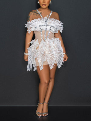 Fairy Mesh Rhinestone Dresses