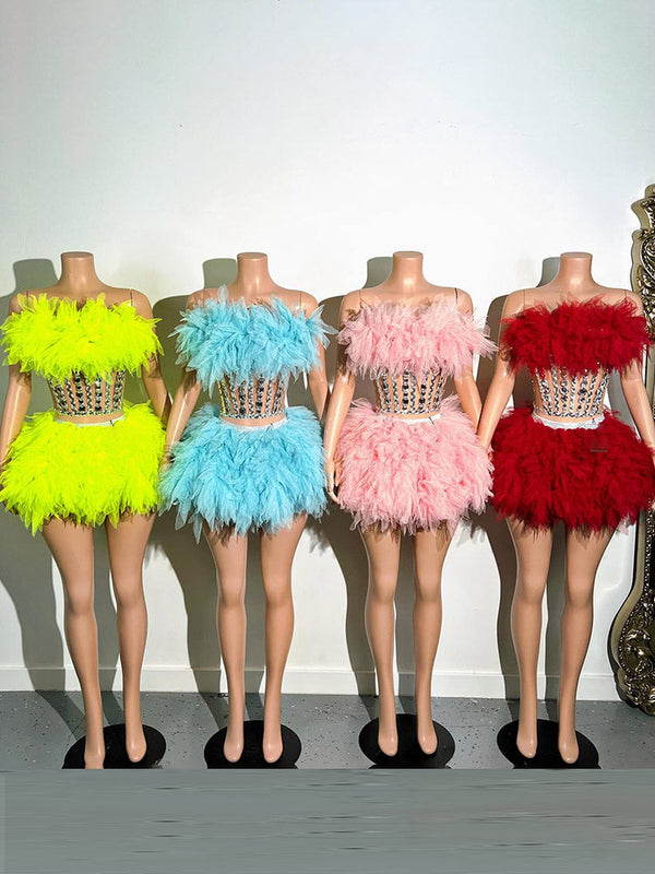 Gorgeous Rhinestone Tulle Party Dresses