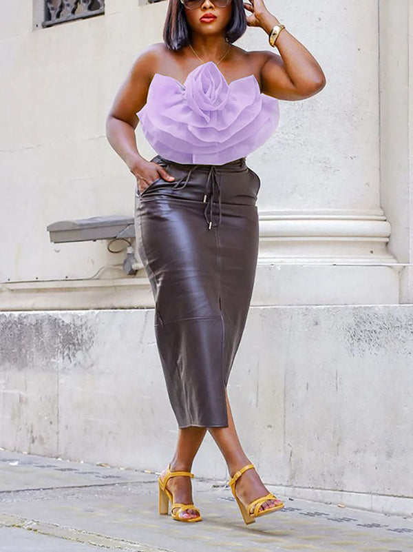 Floral Tube Crop Tops