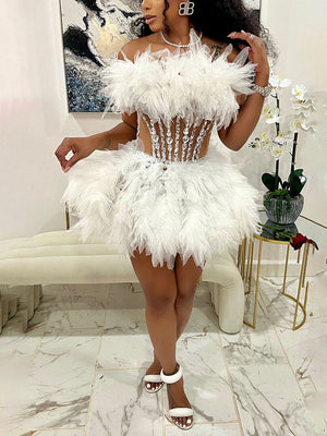 Gorgeous Rhinestone Tulle Party Dresses