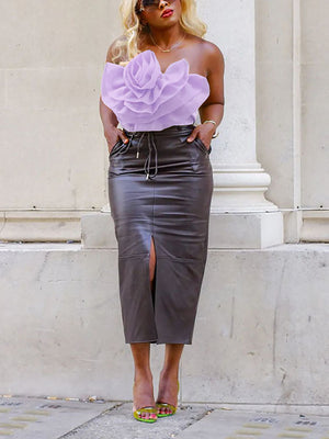 Floral Tube Crop Tops