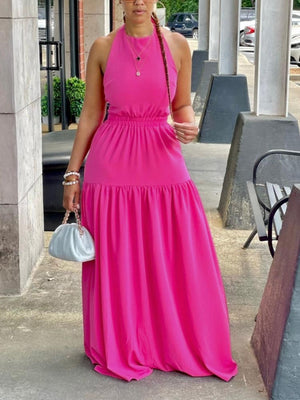 Halter Backless Maxi Dresses