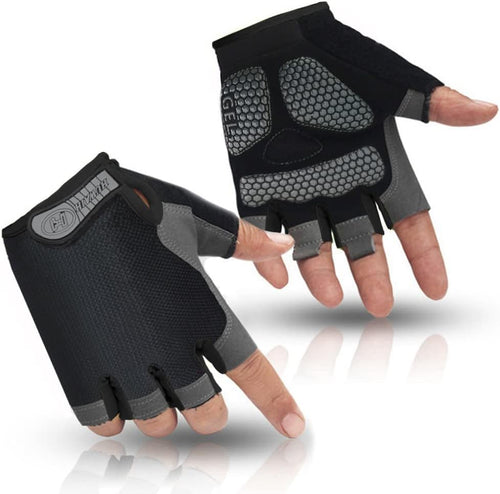YM & Dancer P36 Cycling Gloves for Men/Women Anti Slip Shock Absorbing Biking Gloves Half Finger Gel Pad Bicycle Gloves Breathable Bike Gloves