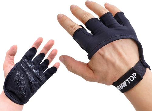 YM & Dancer G124 Workout Grip Gloves Cross Training WODS Fitness Gym Yoga Exercise Weight Lifting Powerlifting Bodybuilding Hand Palm Protect Men Women