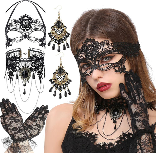 YM & Dancer P63 Luxury Sexy Lace Eyemask Prom Mask Masquerade Ball Mask for Costume party Cosplay