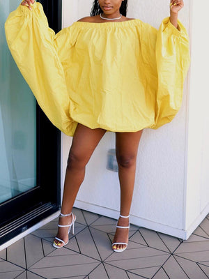 Off Shoulder Puff Sleeve Dresses