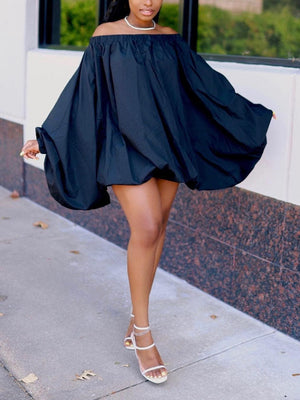 Off Shoulder Puff Sleeve Dresses