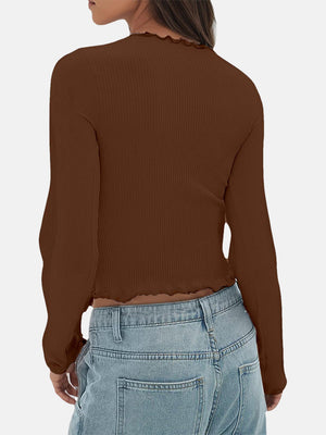 Lettuce Trim Slim Ribbed Tops