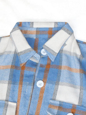 Plaid Button Down Cotton Cardigans