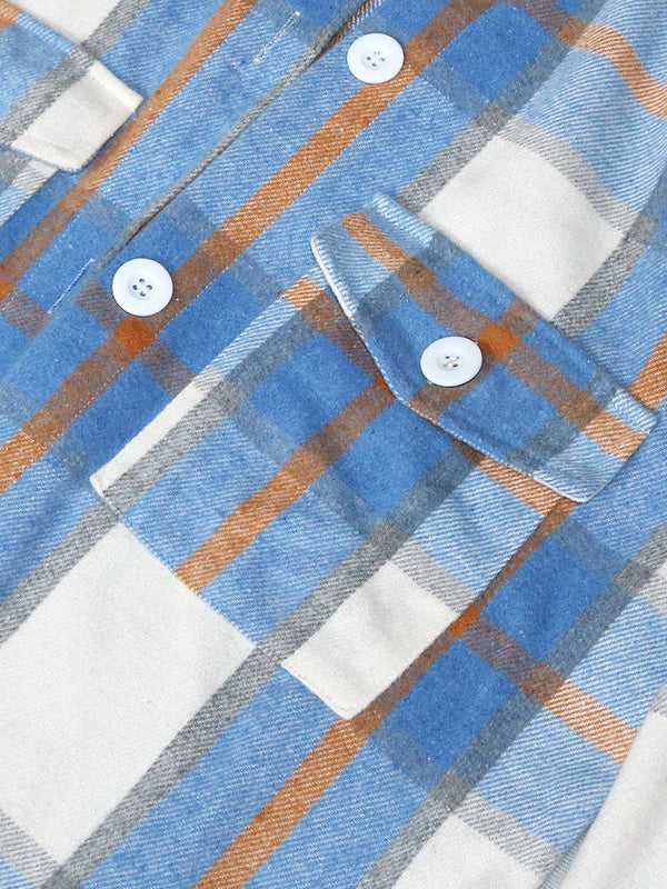 Plaid Button Down Cotton Cardigans