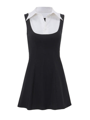 Shirt Collar Bodycon Mini Dresses