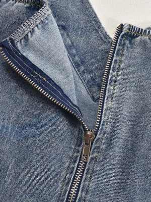 Sweetheart Denim Mini Dresses