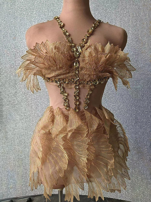 Fairy Mesh Rhinestone Dresses