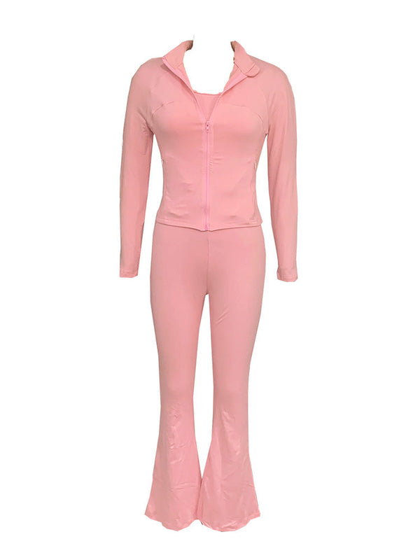 Athleisure Jacket  Jumpsuit Set