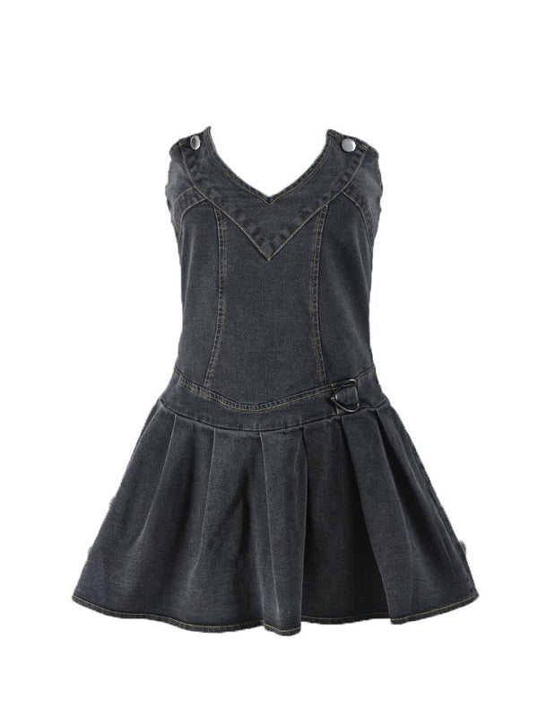 Sweetheart Denim Mini Dresses