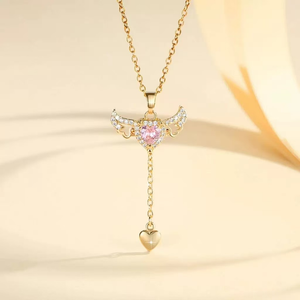 Heart Angel Collarbone Necklace