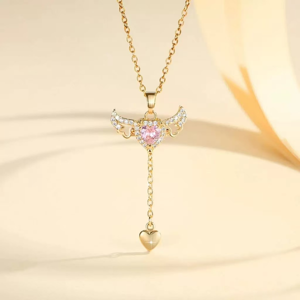 Heart Angel Collarbone Necklace
