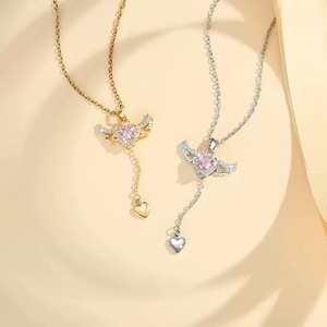 Heart Angel Collarbone Necklace