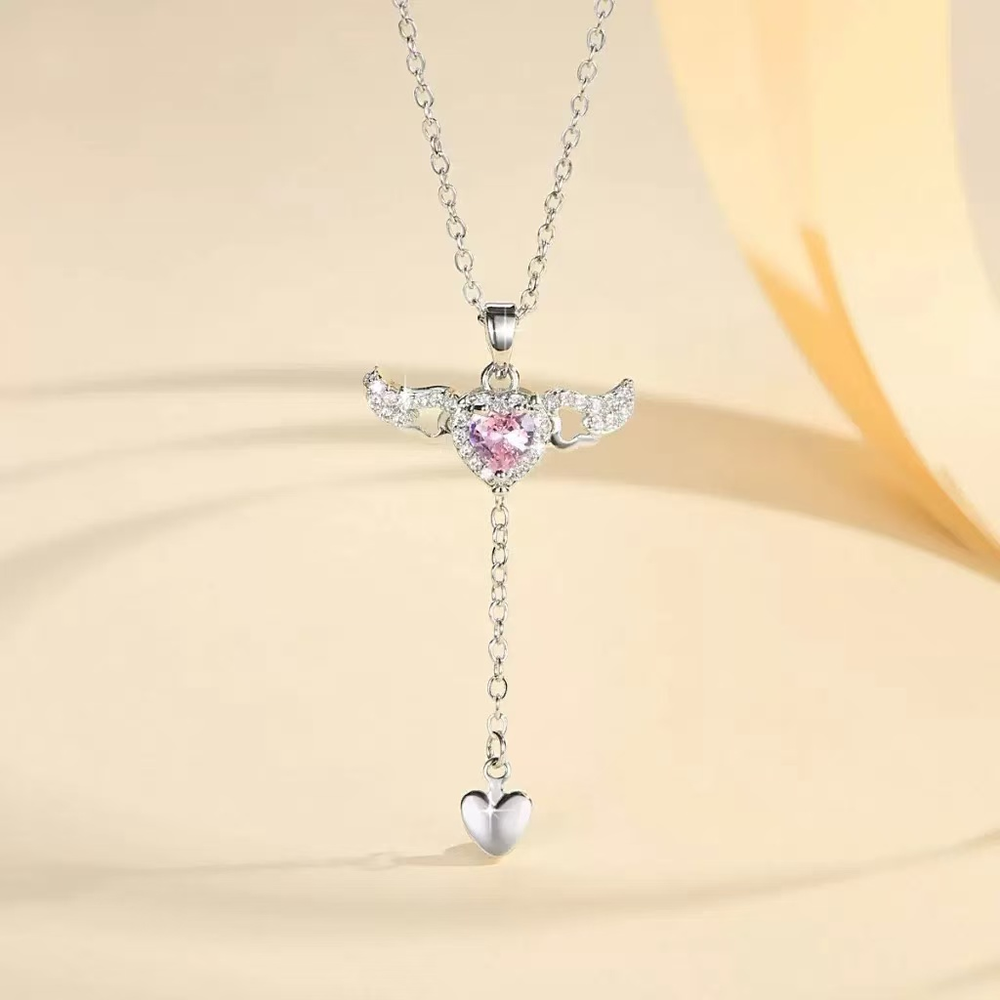 Heart Angel Collarbone Necklace